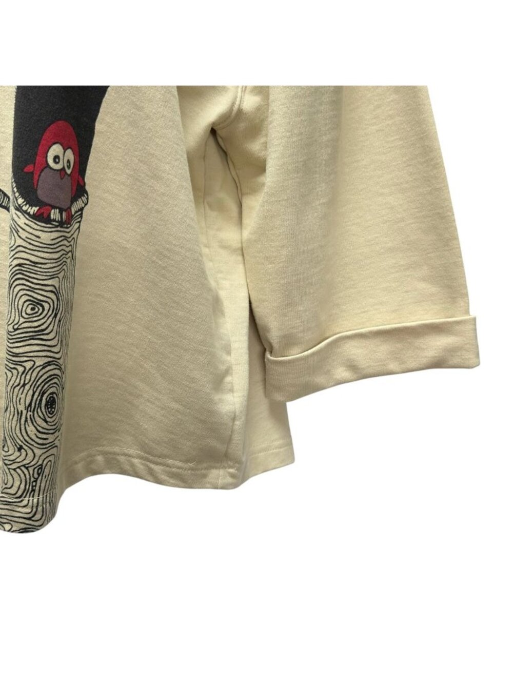 90s Catalog Favorites Womens 1X Pullover Owl In A Tree Sweatshirt Top Ivory Brow - Picture 5 of 16